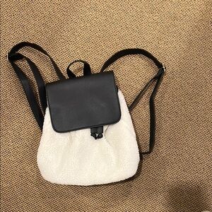 Black and Cream Women's Backpack